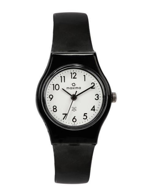 Maxima Women White Dial Watch