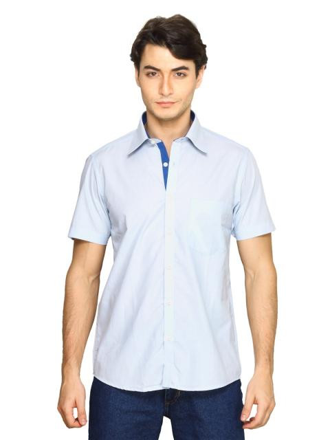 Indigo Nation Men Plain Shirt Blue Shirts