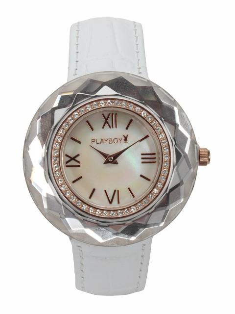 Playboy Women White Dial Watch