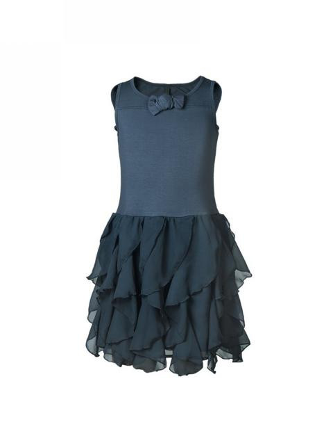United Colors of Benetton Kids Girls Navy Blue Dress