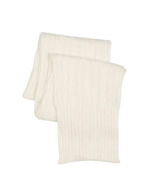 Scullers Women Solid White Scarves