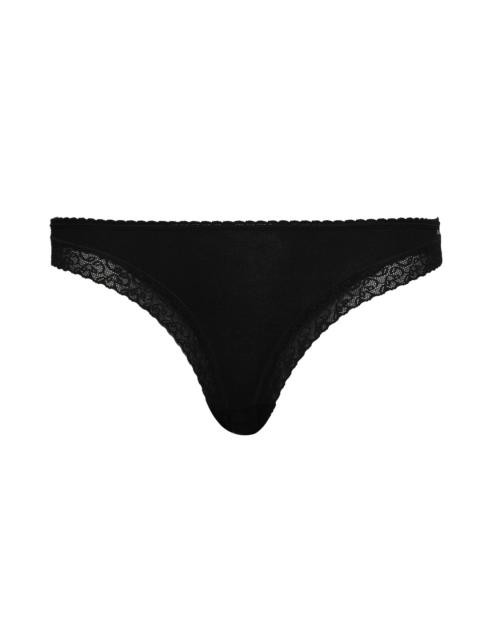 Jockey Lace Stretch Black Bikini Brief