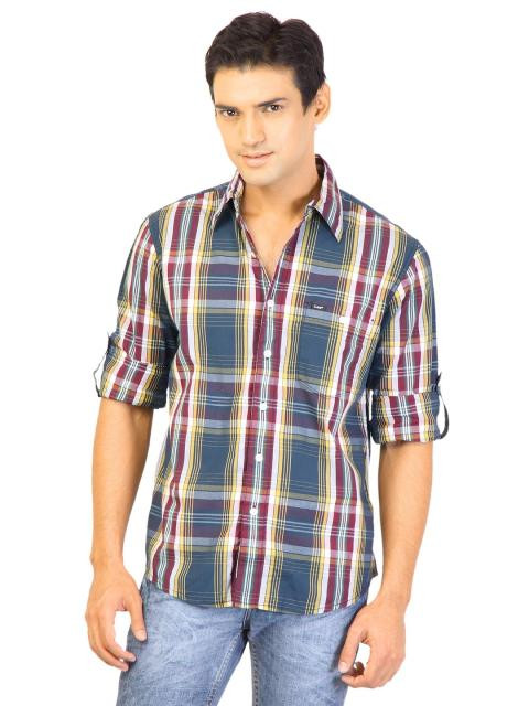 Lee Men Check Blue Shirts