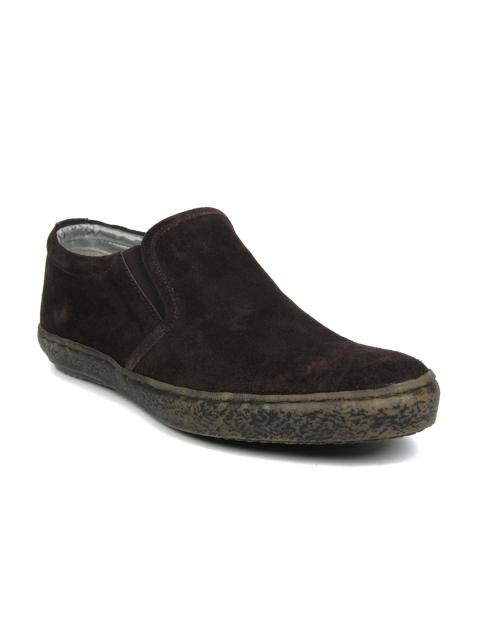 Carlton London Men Brown Slip-On Shoes