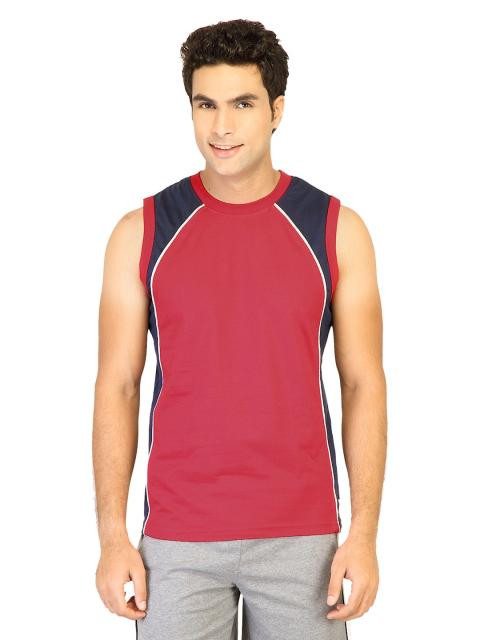 Hanes Men Sleeveless Crew Red Innerwear T-shirt