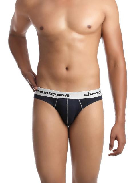 Chromozome Men Navy Blue Briefs