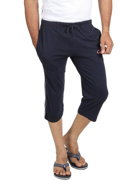 Chromozome Men Navy Blue Lounge Shorts