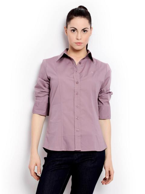 United Colors of Benetton Women  Winter Purple Shirt