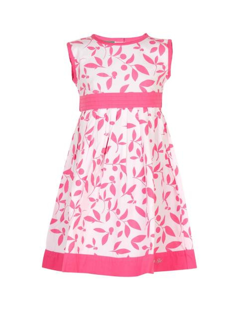 Palm Tree Girl's Cr Blossom Drs Pink Dresses