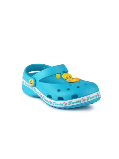 Warner Bros Kids Girls TW Big Facelog Blue Sandals