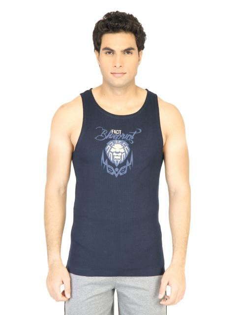 Facit Men Bicep Tee Navy Blue Innerwear Vest