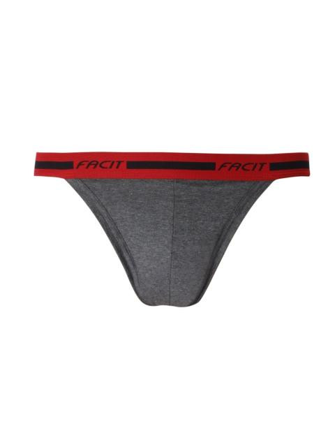 Facit Men String BK Charcoal Briefs
