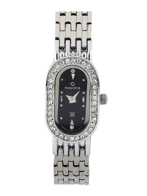 Maxima Women Black Dial Watch