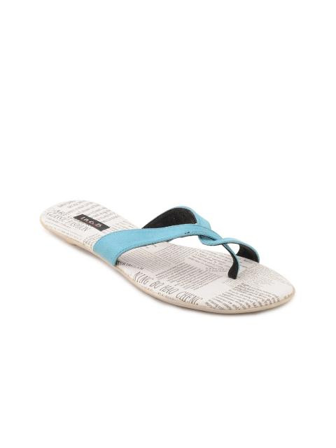 Inc 5 Women Casual Blue Flats