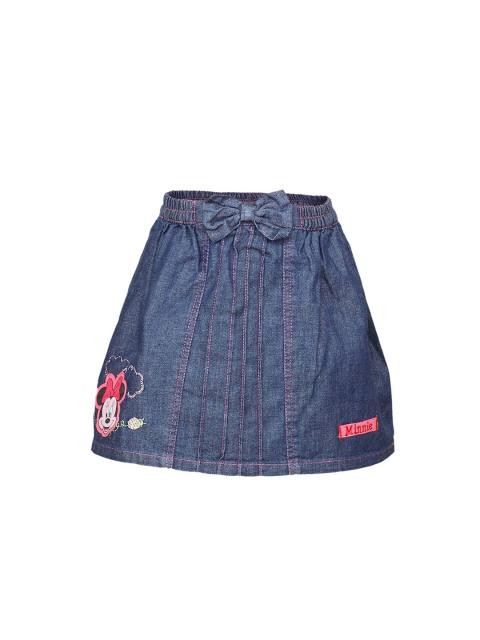 Disney Kids Girl's Denim Minnie Dark Blue Skirt