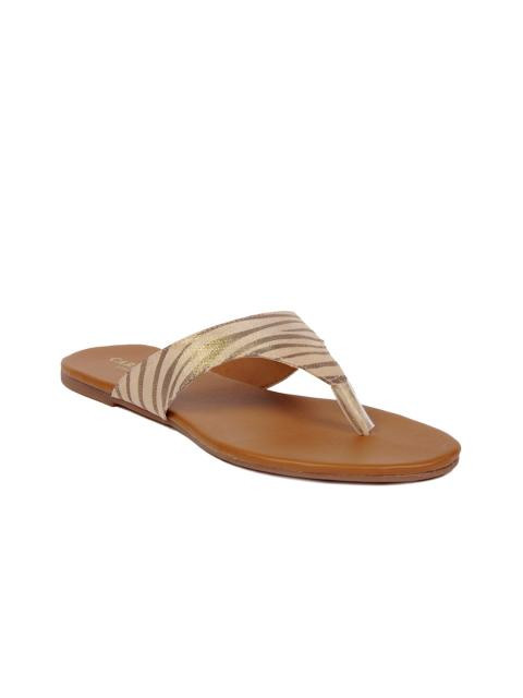 Carlton London Women Casual Gold Slippers