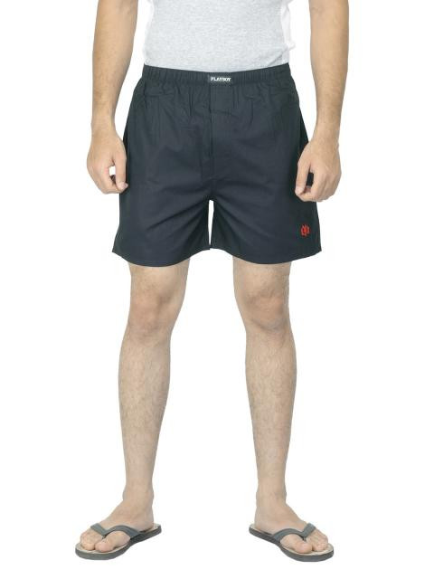 Playboy Men Black Boxers
