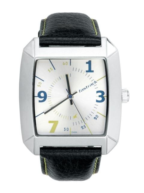 Fastrack Men Thread Stich Black Watches