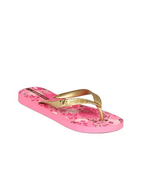iPanema Women Gold Flip Flops
