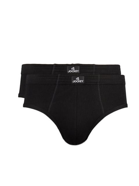 Jockey ELANCE Mens Black  Pack of two Briefs 1009