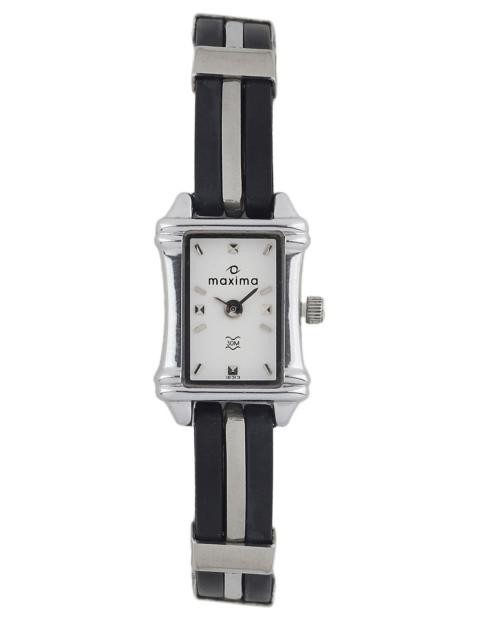 Maxima Women White Dial Watch