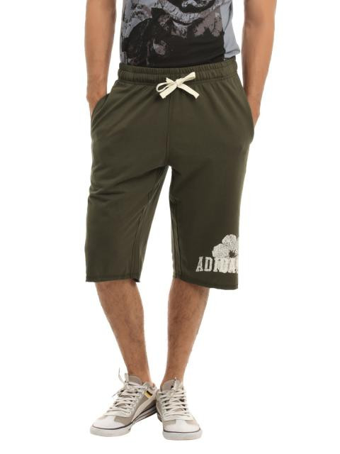 ADIDAS Men Grey Olive Shorts