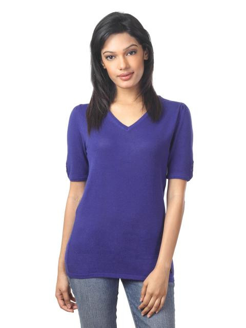 United Colors of Benetton Women Blue Sweater