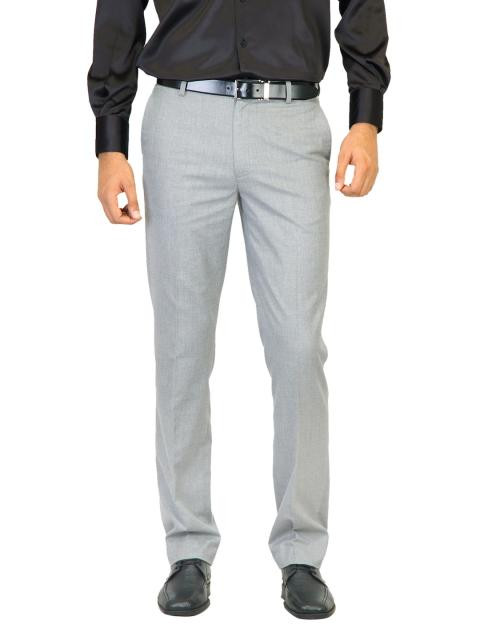 Belmonte Men Solid Grey Trousers