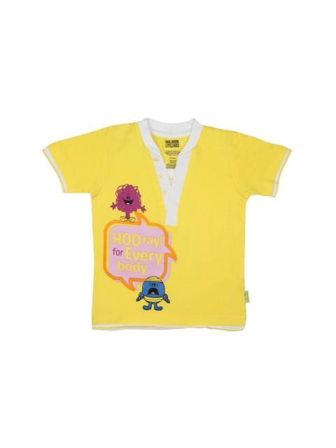 Mr.Men Boys Blazing Yellow T-shirt