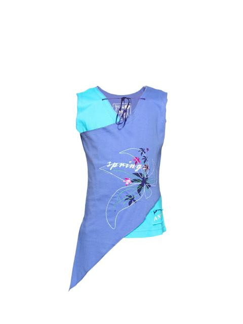 Ant Kids Girl's Purple Top With Sequins Kidswear