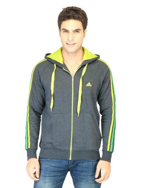 ADIDAS Men Cr_Ess 3sfzhood Grey Sweatshirts