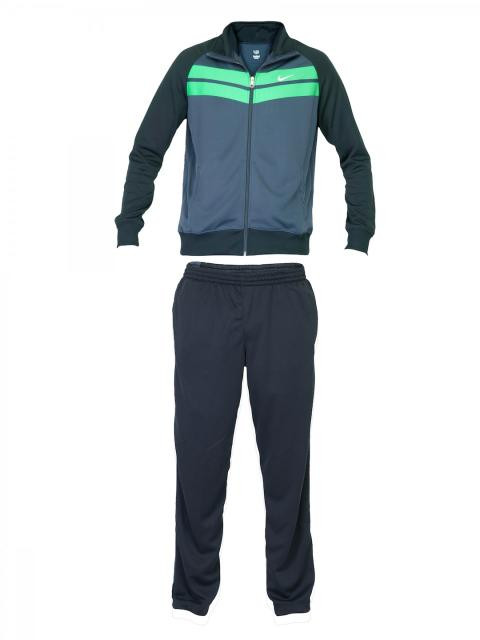 Nike Men Stripe Navy Blue Tracksuits