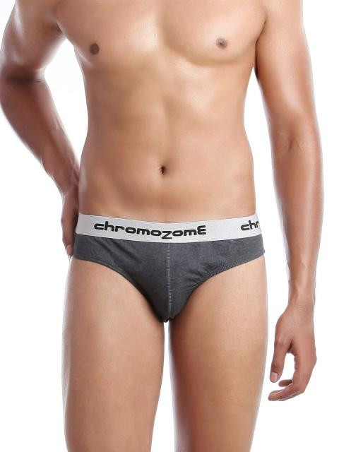 Chromozome Men Grey Briefs