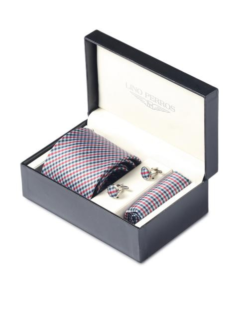 Lino Perros Men Formal Blue Accessory Gift Set