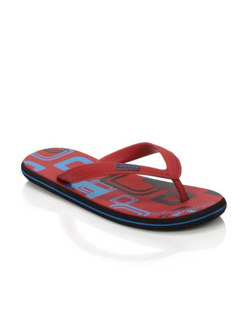 Converse Unisex Check Box Red Flip Flops