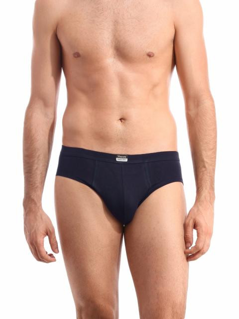 Hanes Men Navy Blue Stretch Duo Dry Cotton Stretch Hip Briefs
