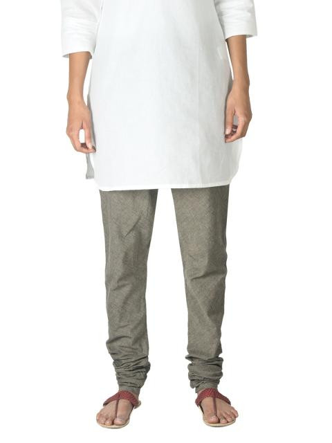 Fabindia Women Grey Mangalgiri Churidar