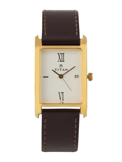 Titan Men White Dial Watch