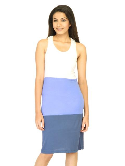 United Colors of Benetton Women Solid White Dress