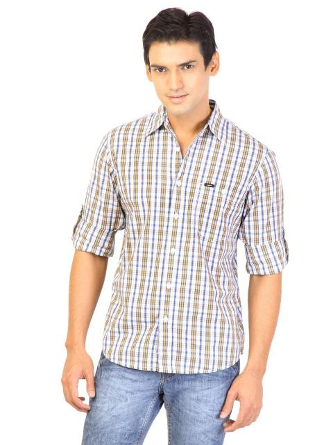 Lee Men Check Yellow Shirts