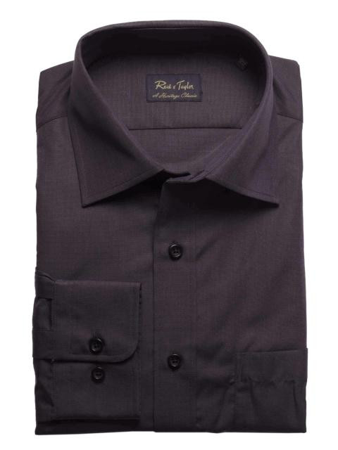 Reid & Taylor Men Solid Black Shirts