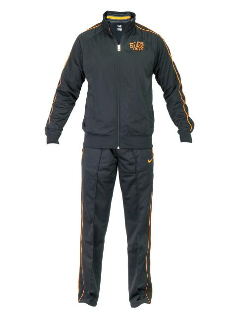 Nike Men Solid Black Tracksuits