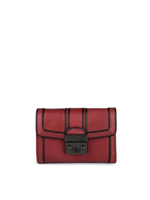 Fossil Women Red Wallet