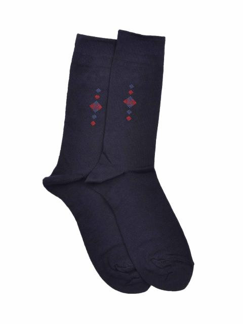 Reid & Taylor Men Solid  Navy Blue Socks