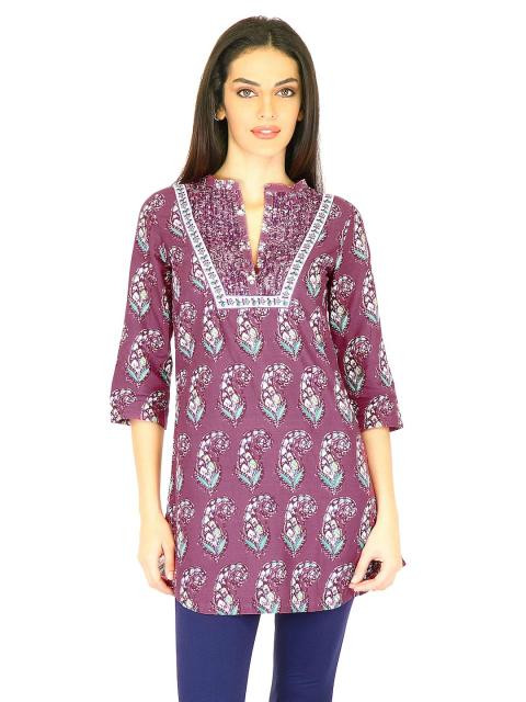 W Women Printed Pink Kurtas