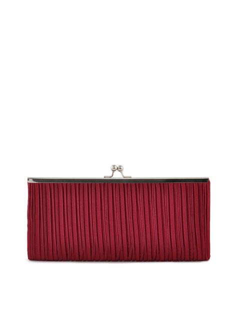 Lino Perros Women Classic Maroon Clutch