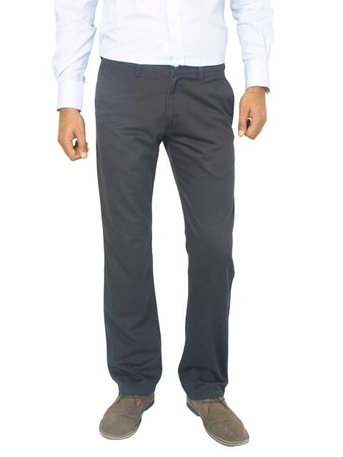 Highlander Men Classic Chinos Black Trousers