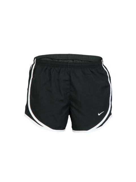 Nike Women Solid Black Shorts