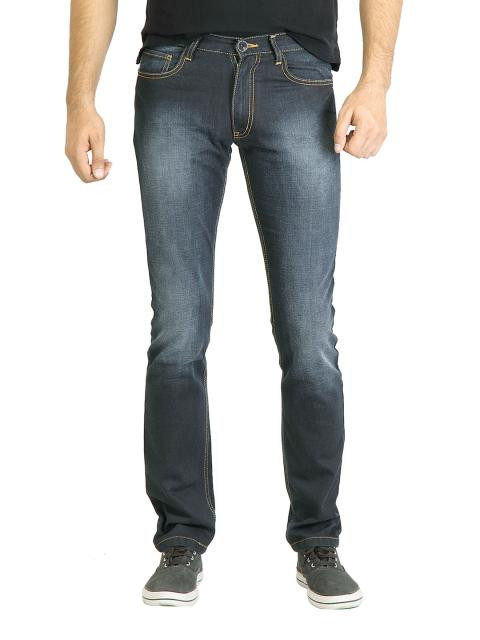 Locomotive Men Washed Blue Jeans