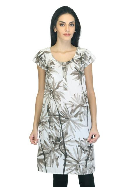 W Women Printed White Kurta